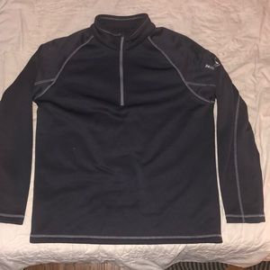 Grey quarter zip sweater